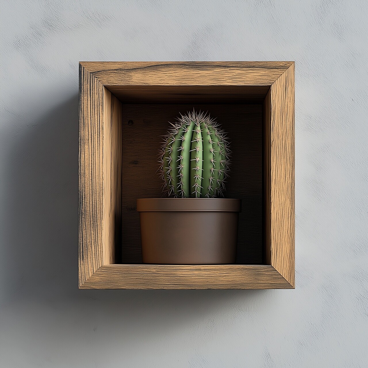 Raft de perete, Hanah Home, Raf279, 14x15x7 cm, Negru - imagine 5